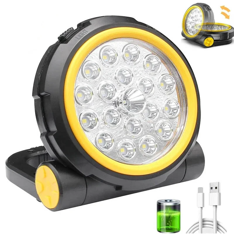 10W 1000LM LED Rechargeable Work Light with Magnetic Base Waterproof Portable Flood Light for Camping Hiking Car Repairing and Warning with Type C 5200mAH Power Bank Emergency Flashlight (image for) 10W 1000LM LED Rechargeable Work Light with Magnetic Base Waterproof Portable Flood Light for Camping Hiking Car Repairing and Warning with Type C 5200mAH Power Bank Emergency Flashlight